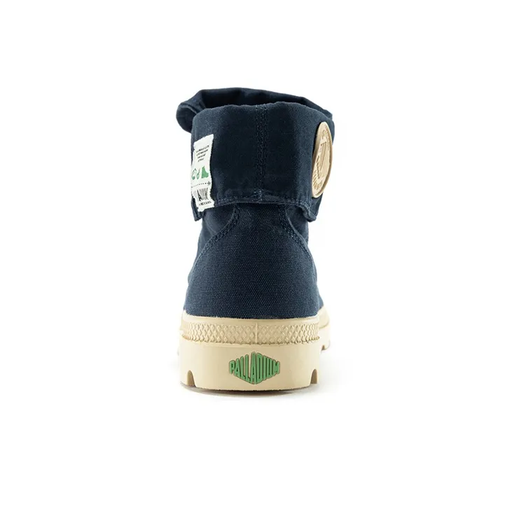Palladium Baggy Organic Wear-Resistant High-Top Canvas Shoes Unisex Indigo-2