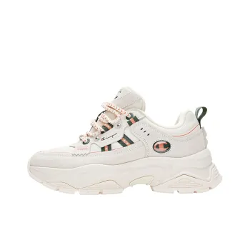 Champion Chunky Sneakers Women's Low Top Beige Green