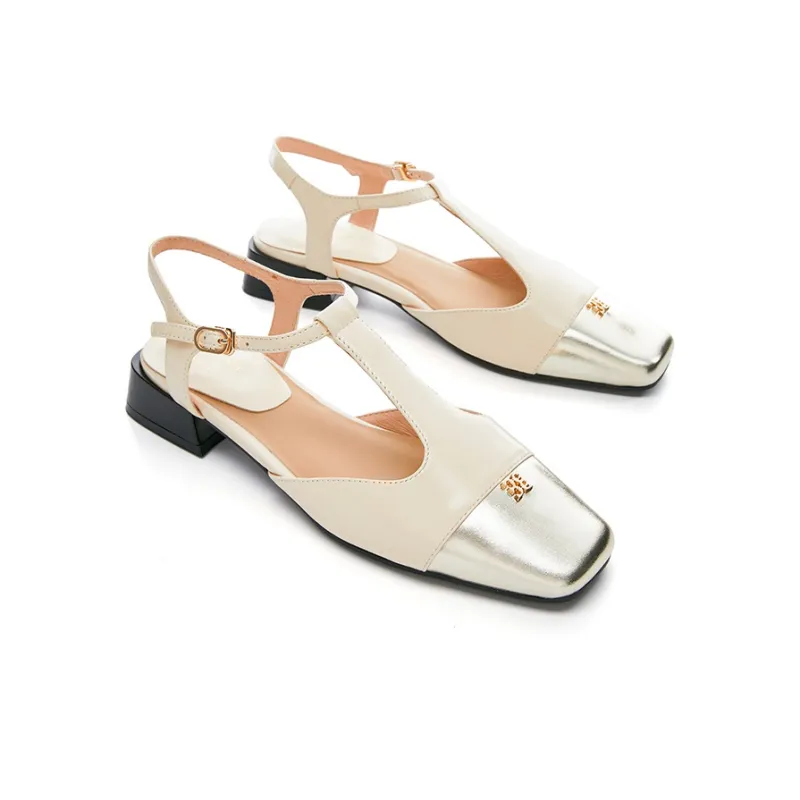 Marie Claire High Heels Women's Porcelain White Gilded-3