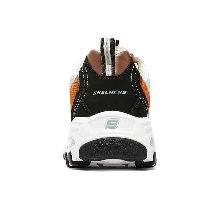 Skechers D'lites 1.0 Sneakers 'White Black Orange'-4