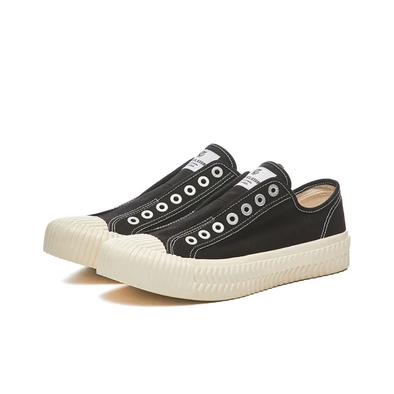 Excelsior Canvas Shoes Unisex Low Top Classic Black-1