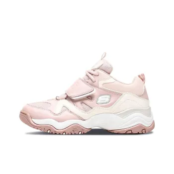 Skechers D Lites Train Mid Top Daddy Shoes Pink/White Women's