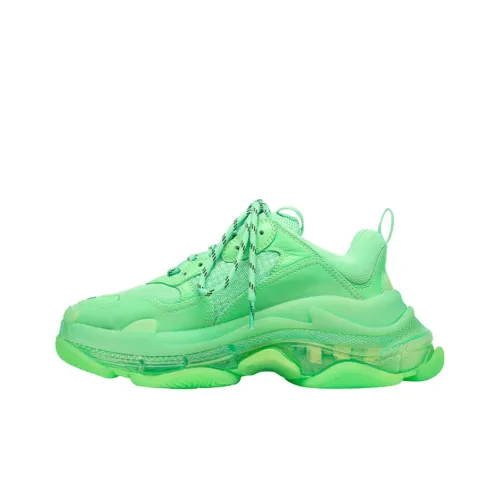 Balenciaga Triple S Soft Neon Green Clear Sole