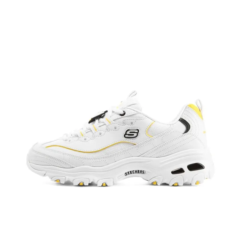 Skechers D'Lites 1.0 'White Yellow' Women's-0