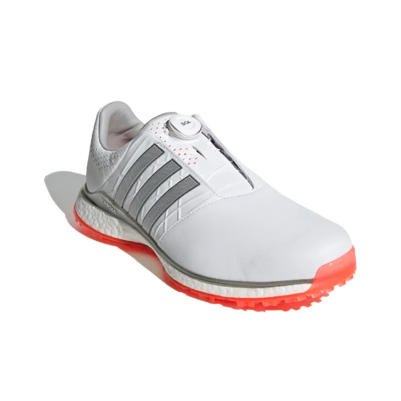 Adidas Tour360 XT SL Boa 2.0 Golf Shoes 'Cloud White Silver Metallic Solar Red'-2