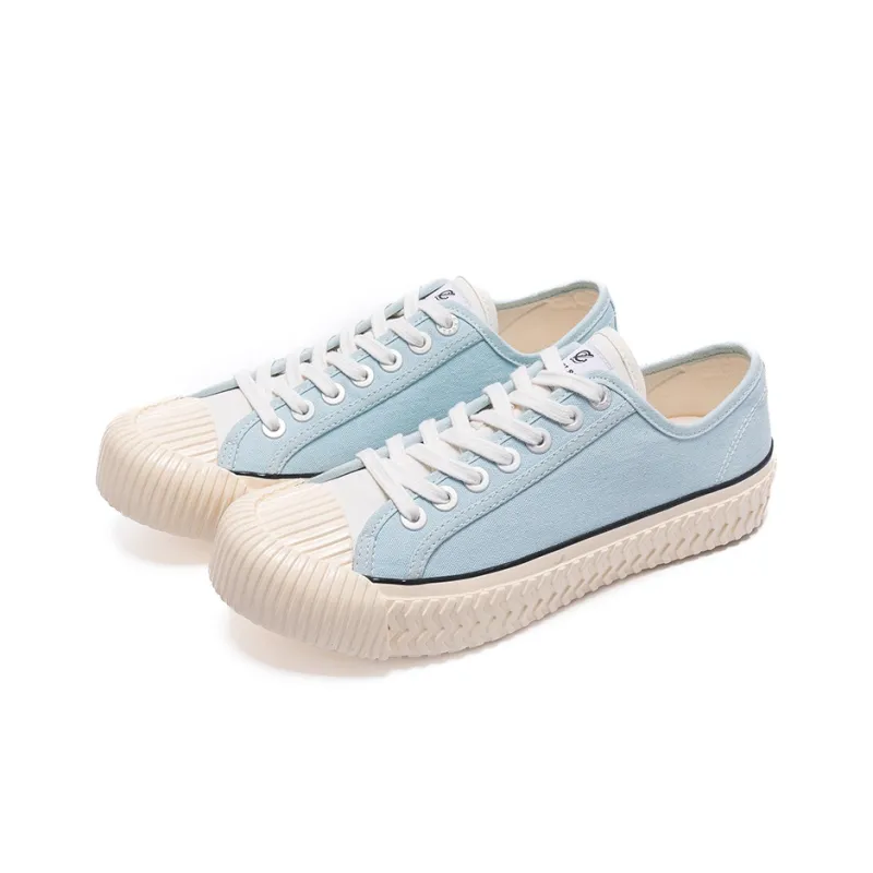 Excelsior Canvas Shoes Women's Low Top Moon White Blue-1