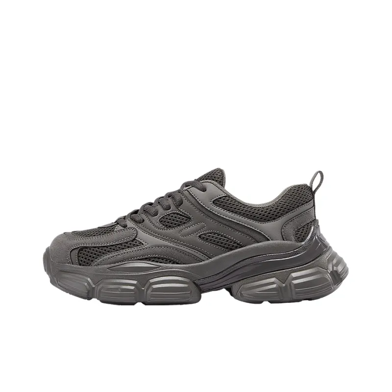 DAPHNE Chunky Sneakers Women's Low Top Black/White/Coffee-0