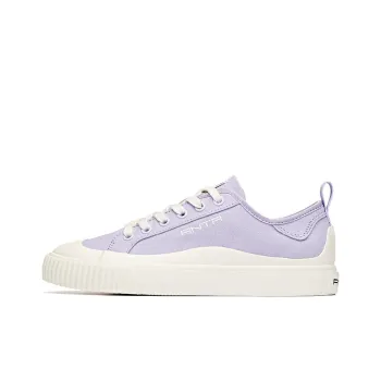 ANTA Canvas Shoes Women's Low Top Light Purple/White