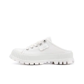 Palladium Anti Slip Wear Resistant Breathable Height Increasing Low Top Canvas Shoes Women's Star White Ivory