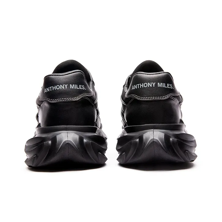 Anthony Miles Chunky Sneakers Men Low Top Black-3