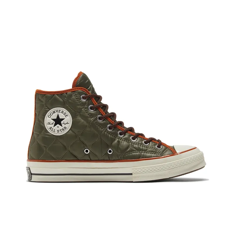 Converse Chuck Taylor All Star 70 Hi Quilted Green Brown-1