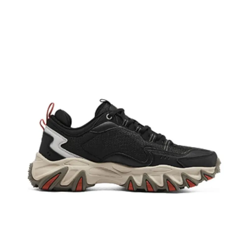 Skechers Wildfire Shoes Cushioning Water Resistant Coverage Slip Resistant Support Low Top Chunky Sneakers Men's Black-1