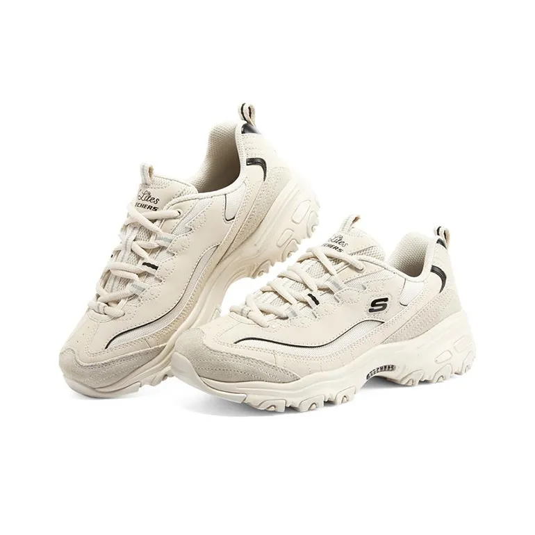 Skechers D'Lites 1.0 'White Black' Women's-2