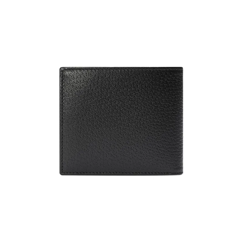 GUCCI Leather Coin Purses Wallets Men's Black-2