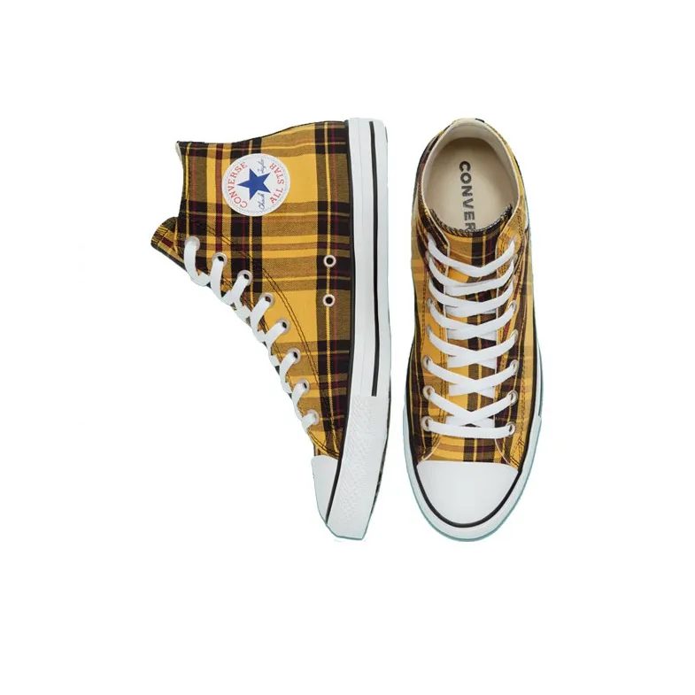 Converse Chuck Taylor All Star High 'Plaid Pack World Peace'-3