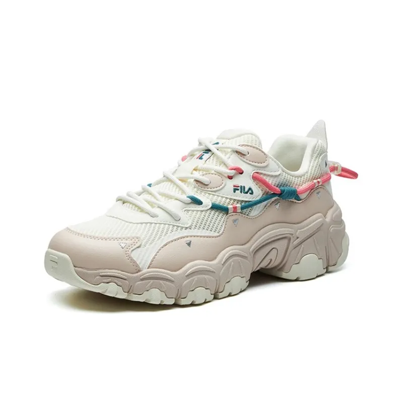 FILA Cat Claw 2.0 Cushioning Anti-Slip Wear-Resistant Breathability Low-Top Chunky Sneakers Women's Off-White-1
