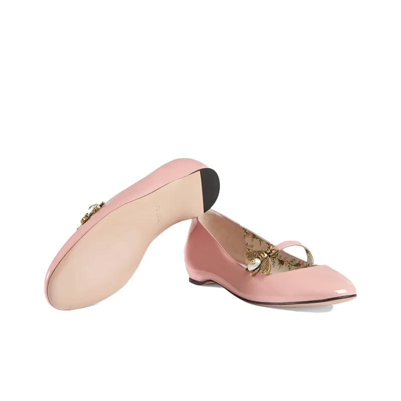 GUCCI Mary Jane Shoes Women's Pink-4