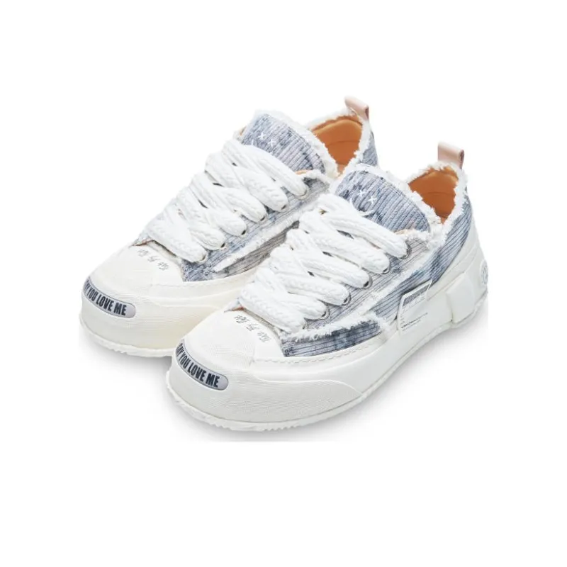 VESSEL G.O.P. 2.0 Marshmallow Lows Corduroy Gray Tie Dye Cotton Candy Low Top Canvas Shoes Unisex White Gray-1