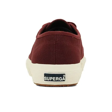 SUPERGA Anti Slip Wear Resistant Low Top Canvas Shoes Unisex Burgundy-4