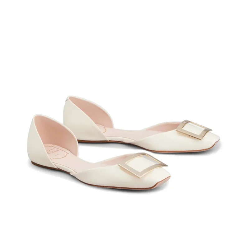 Roger Vivier Trompette Dorsay Women's Casual Shoes Women's White-1