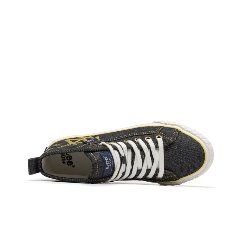 Lee Breathable High Top Canvas Shoes Unisex Black-2