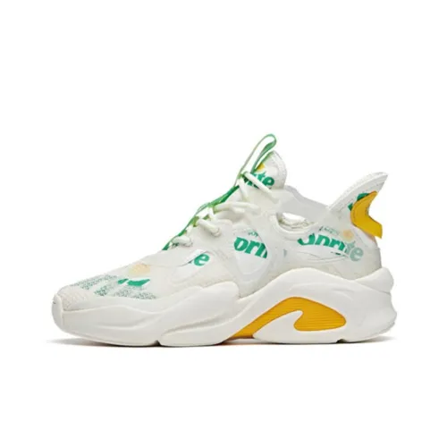 Coca Cola X ANTA Life Collection Chunky Sneakers Women's Low-Top White/Green