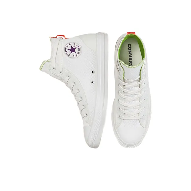 Converse Chuck Taylor All Star High 'Court Daze White Bold Wasabi'-4