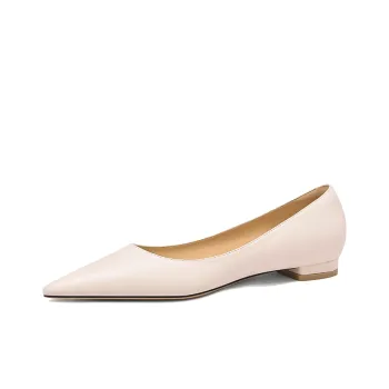 Lily Wei Casual Single Shoes 1.5cm Women's Apricot