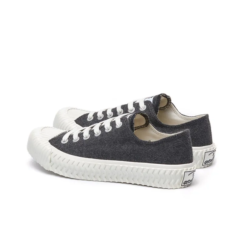 Excelsior Canvas Shoes Unisex Low Top Dark Gray-2