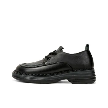 OCCAMAN Women's Casual Shoes Women's Low Top Black/Brown