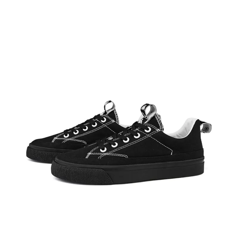 Kappa BANDA Slip Resistant Low Top Canvas Shoes Unisex Black-1