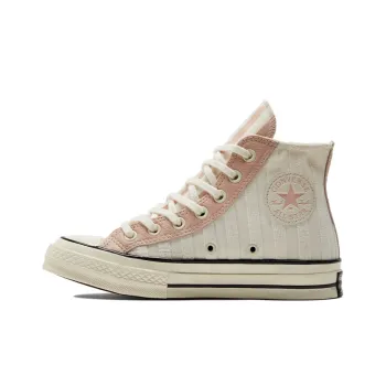 Converse Chuck Taylor All Star 70 Hi Striped Terry Cloth Egret Pink Clay Women's