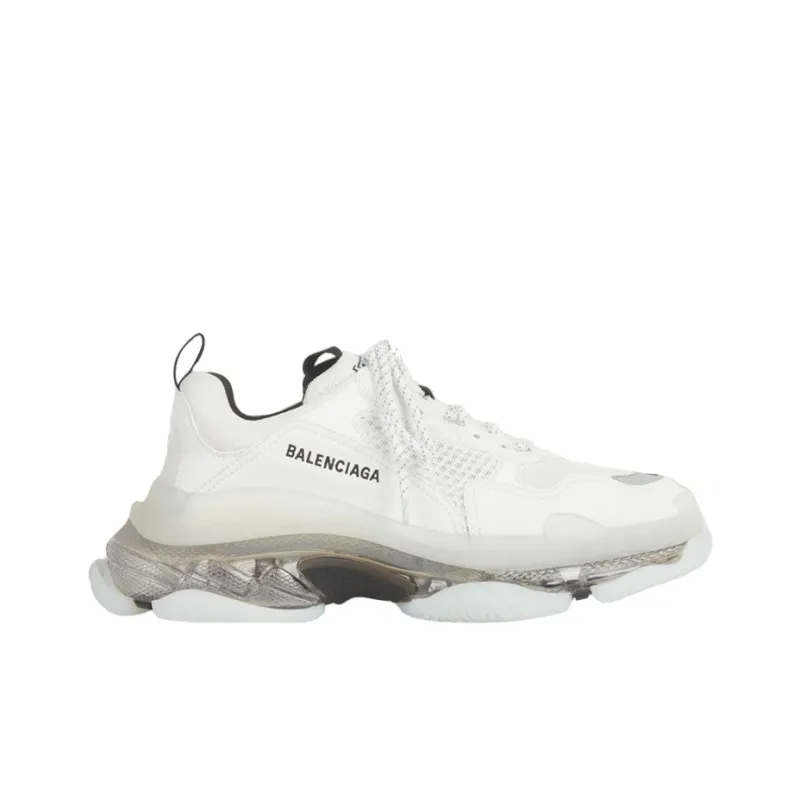 Balenciaga Blalenciaga Triple S Clear Sole White Grey-1