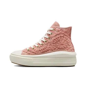 Converse Chuck Taylor All Star Move Platform Hi Daisy Cord Rust Pink Women's
