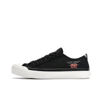 Dickies Canvas Shoes Men Low Top Black/White/Green