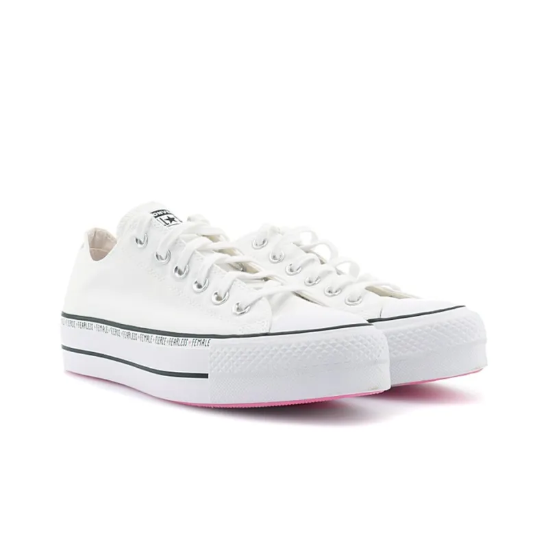 Converse Chuck Taylor All Star Lift Low Top White Sneakers Women's-3