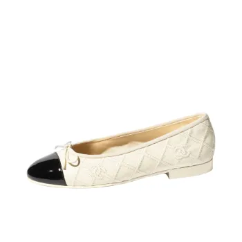 CHANEL Casual Single Shoes Women's White