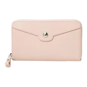 LONGCHAMP Calfskin Wallet Women's Pink