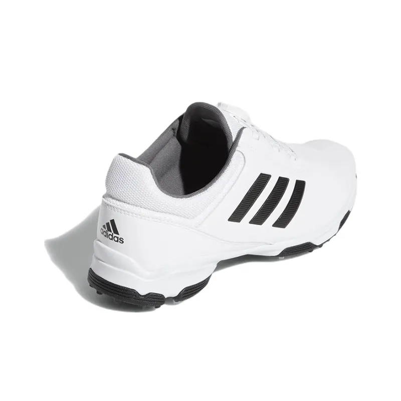 Adidas Traxion Lite Boa Wear-Resistant Low-Top Golf Shoes Men's White Black-3