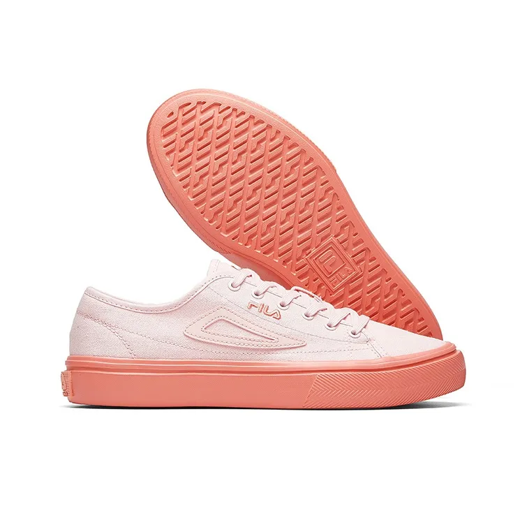 FILA Sail Anti Slip And Wear Resistant Breathable Low Top Canvas Shoes Women's Quartz Rose-3