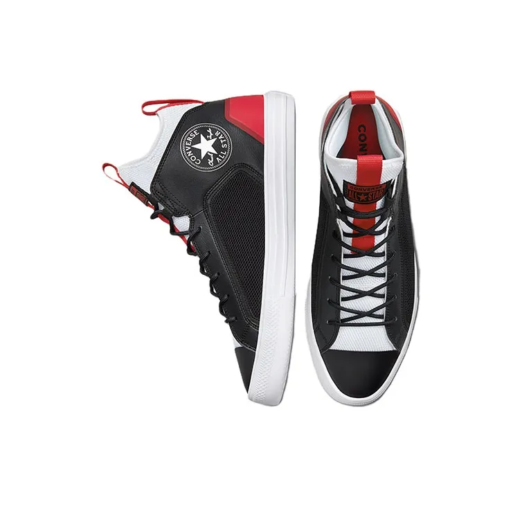 Converse Chuck Taylor All Star Ultra Expressive Craft Wear-Resistant Mid-Top Canvas Shoes Unisex Black White-3