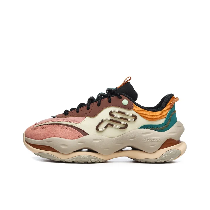 FILA FUSION Cheese Sneakers 'Brown Pink' Women's-0
