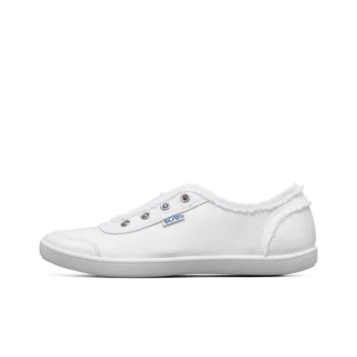 Skechers Bob's Canvas Shoes Women's Low-Top White