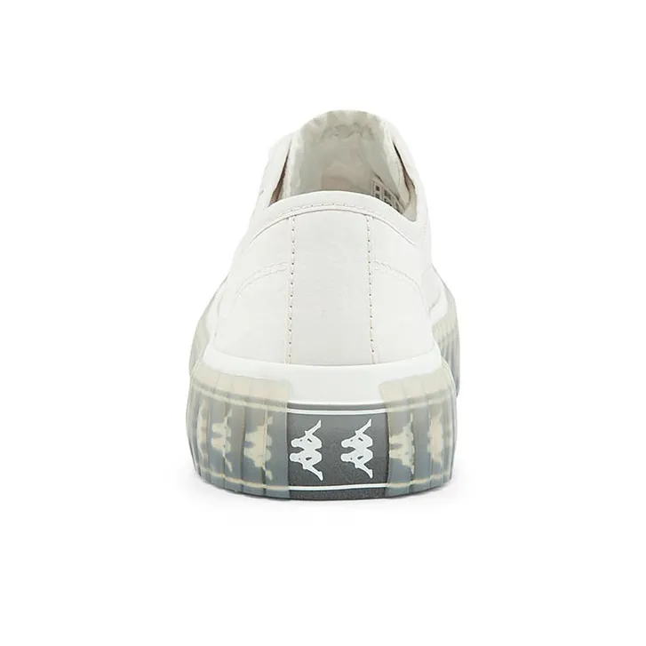 Kappa Wear-Resistant Low-Top Canvas Shoes Unisex Bright Rain Gray-5