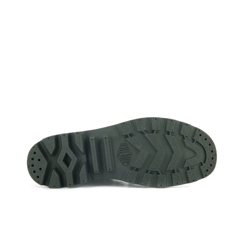 Palladium Pampa Dare 2 Survive Anti-Slip Wear-Resistant High-Top Canvas Shoes Unisex Army Green-4