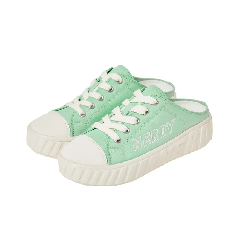 Nerdy Canvas Shoes Unisex Low-Top Pink-2