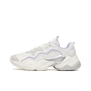 ANTA Chunky Sneakers Women's Low Top Ivory White/Shade 1 Gray