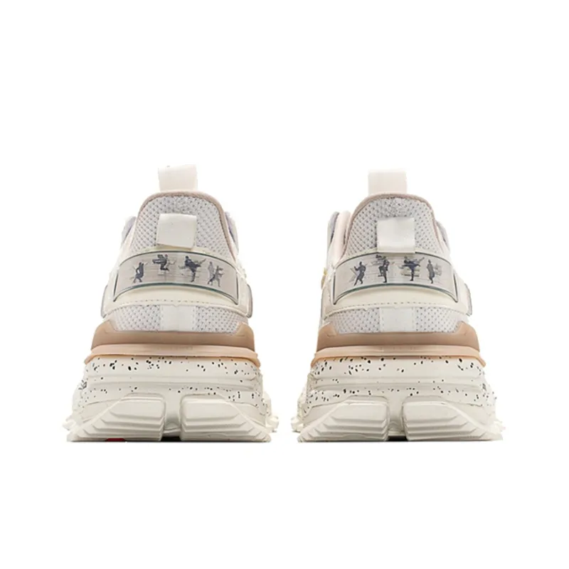 XTEP Shanhai Collection Chunky Sneakers Men Low Top Beige-2