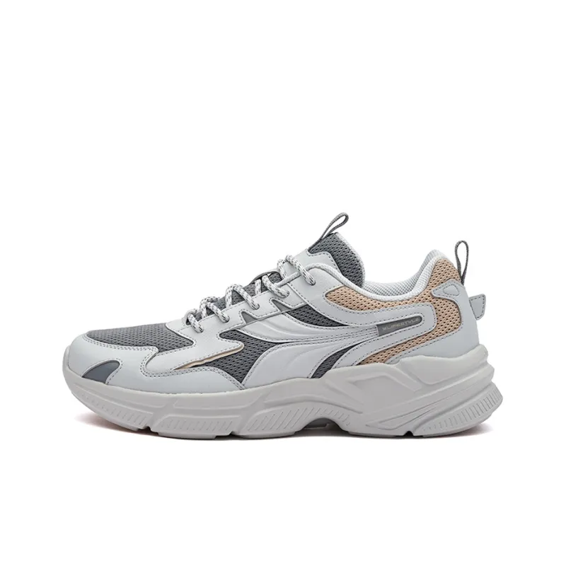 361° Borderline Anti Slip Wear Resistant Low Top Chunky Sneakers Men's Cosmic Gray-0