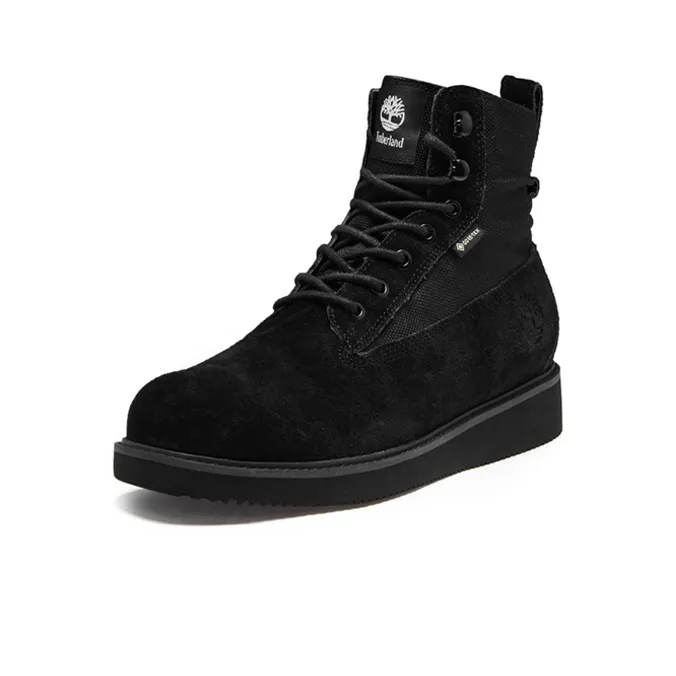 Timberland 6 Inch Premium Vibram Waterproof Wide Fit Boots 'Black Suede'-2